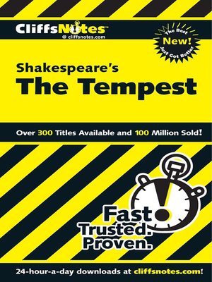 cover image of CliffsNotes on Shakespeare's The Tempest